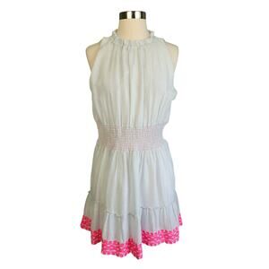 Sail to Sable White and Pink Mini Dress